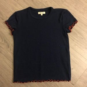 🤍2/15 MADEWELL blue red T shirt